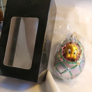 CHRISTOPHER RADKO FABERGE TWEETY ORNAMENT.
